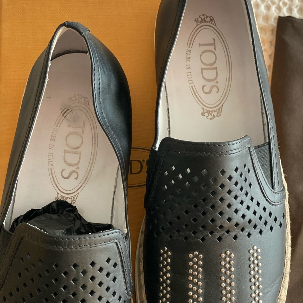 Tod’s leather espadrilles